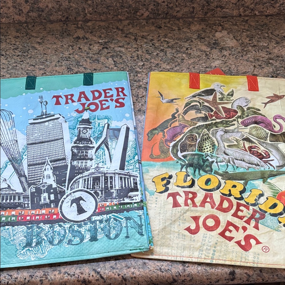 Trader Joe's Reusable Shopping Bags - Boston and Florida